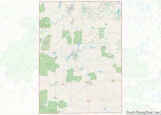 Map of Price County, Wisconsin