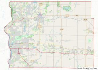 Map of St. Croix County, Wisconsin