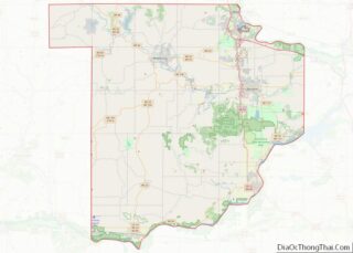 Map of Sauk County, Wisconsin