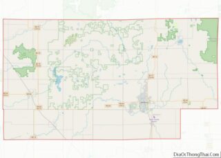 Map of Taylor County, Wisconsin