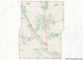 Map of Washington County, Wisconsin