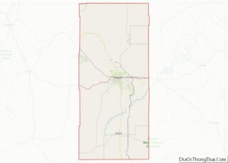 Map of Campbell County, Wyoming