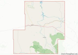 Map of Carbon County, Wyoming