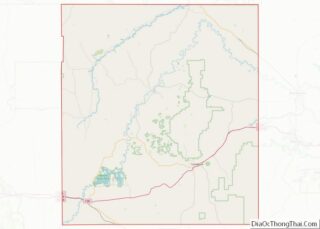 Map of Crook County, Wyoming