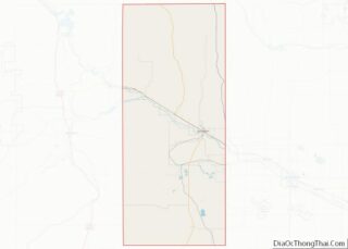 Map of Goshen County, Wyoming