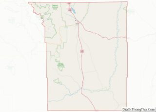 Map of Johnson County, Wyoming