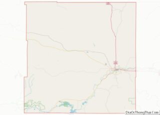 Map of Natrona County, Wyoming