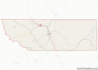 Map of Sheridan County, Wyoming