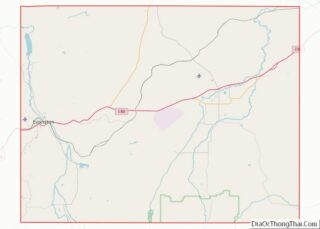 Map of Uinta County, Wyoming