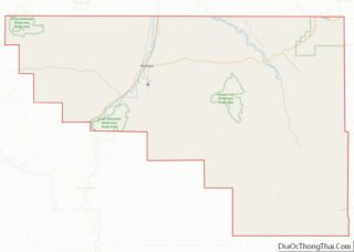 Map of Washakie County, Wyoming