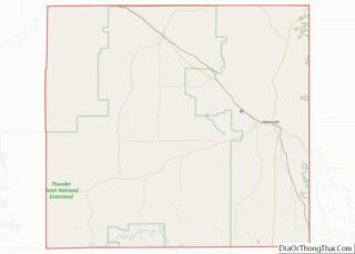 Map of Weston County, Wyoming