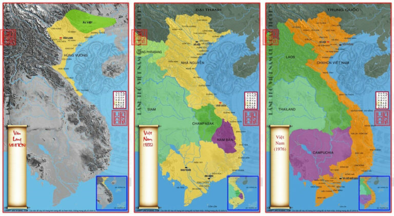 Bản đồ Việt Nam qua các thời kỳ từ sơ khai đến nay