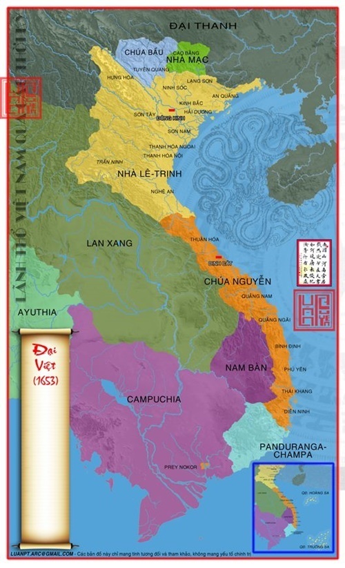 Năm 1653 chúa Nguyễn Phúc Tần chiếm được vùng Khánh Hòa của Chiêm Thành