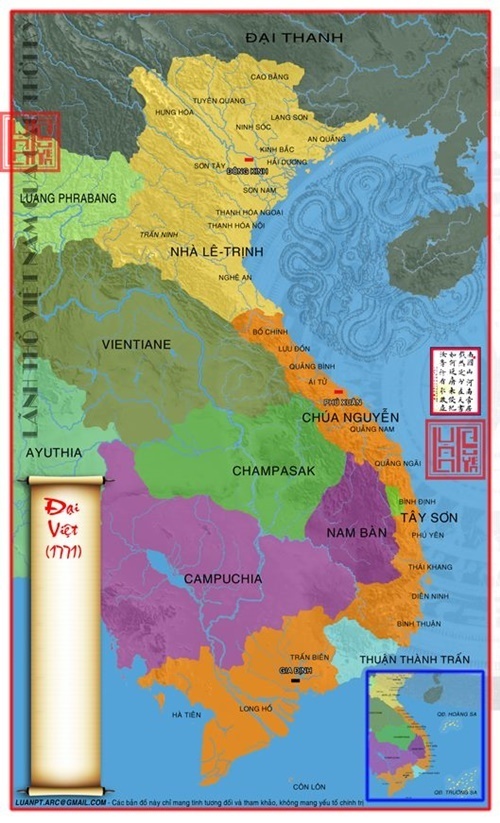 Lãnh thổ Việt Nam vào năm 1771