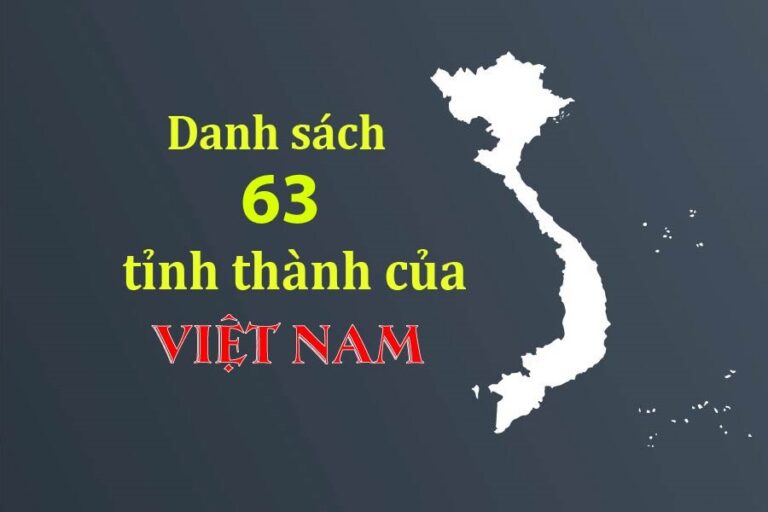 danh sách tỉnh thành Việt Nam