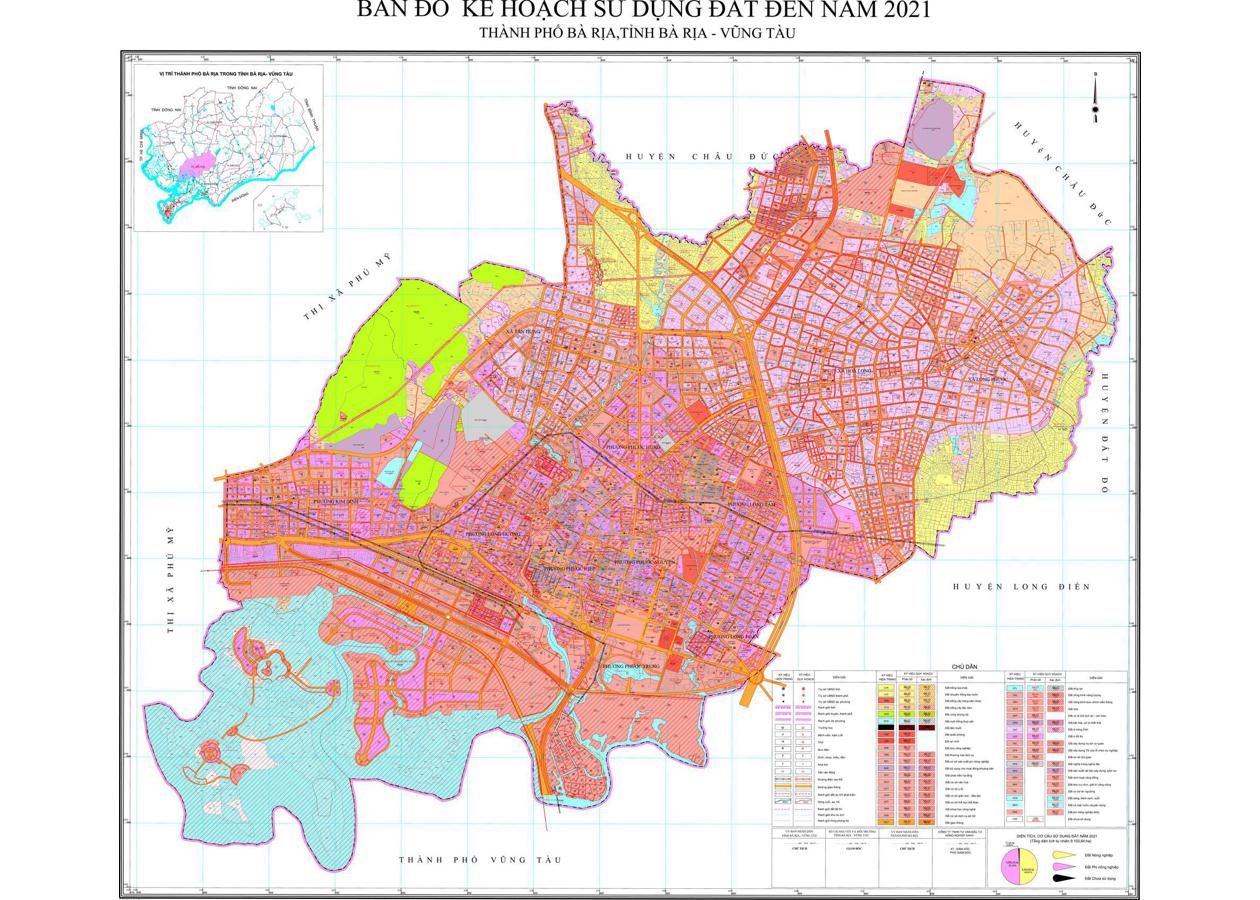 Bản đồ quy hoạch Thành phố Bà Rịa