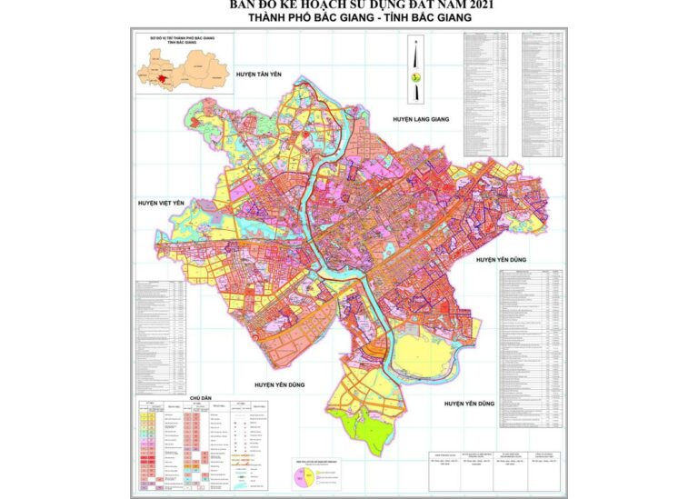 Tổng hợp thông tin và bản đồ quy hoạch Thành phố Bắc Giang