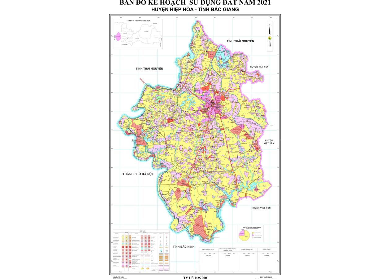 Bản đồ quy hoạch Huyện Hiệp Hòa