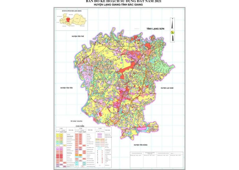 Tổng hợp thông tin và bản đồ quy hoạch Huyện Lạng Giang