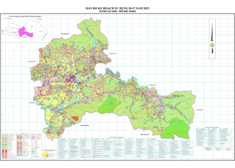 Tổng hợp thông tin và bản đồ quy hoạch Huyện Lục Nam