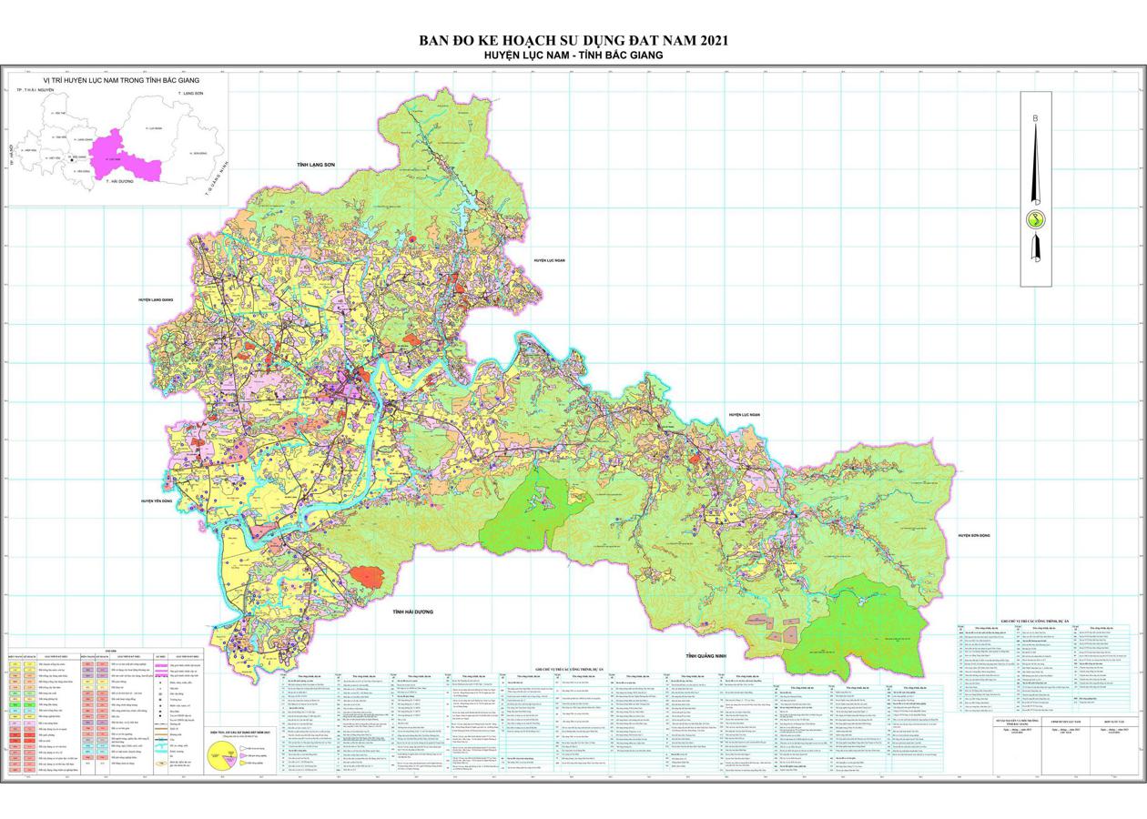 Bản đồ quy hoạch Huyện Lục Nam