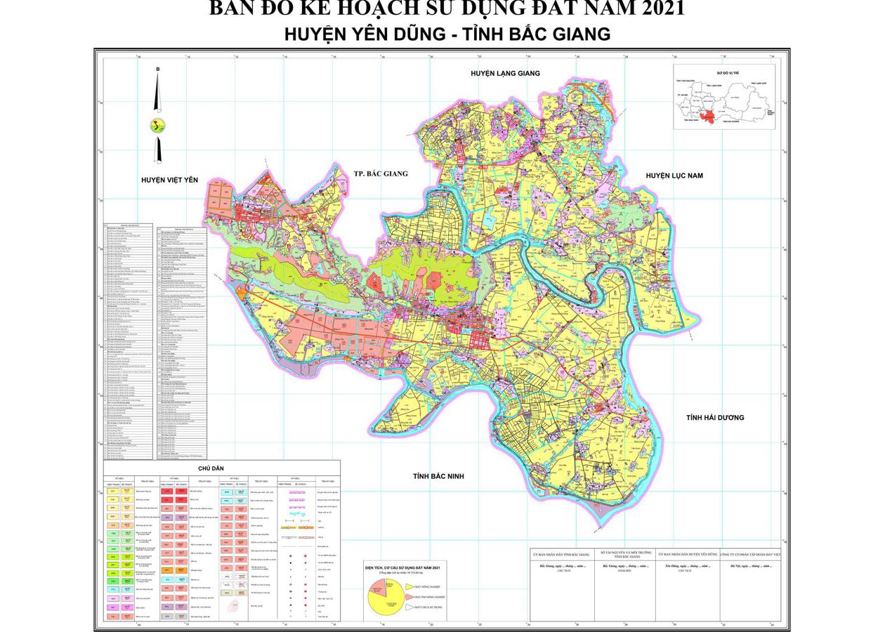 Bản đồ quy hoạch Huyện Yên Dũng