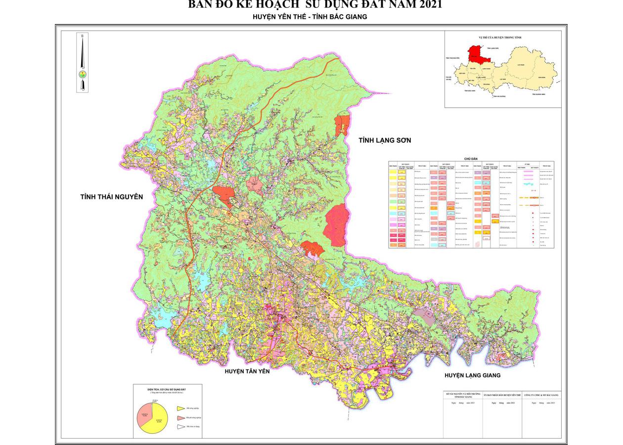 Bản đồ quy hoạch Huyện Yên Thế