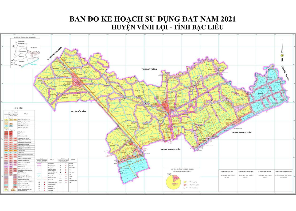 Bản đồ quy hoạch Huyện Vĩnh Lợi