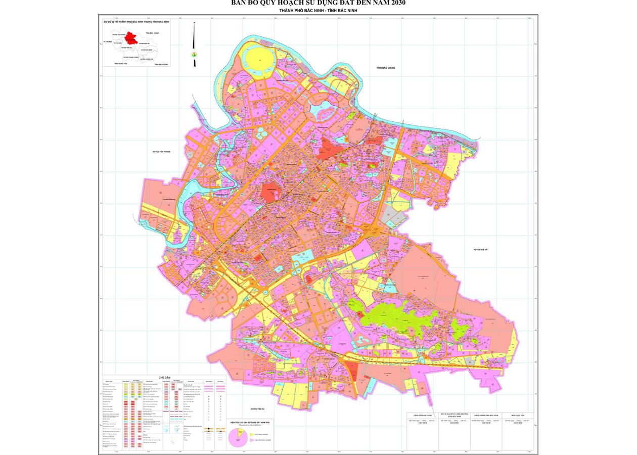 Bản đồ quy hoạch Thành phố Bắc Ninh