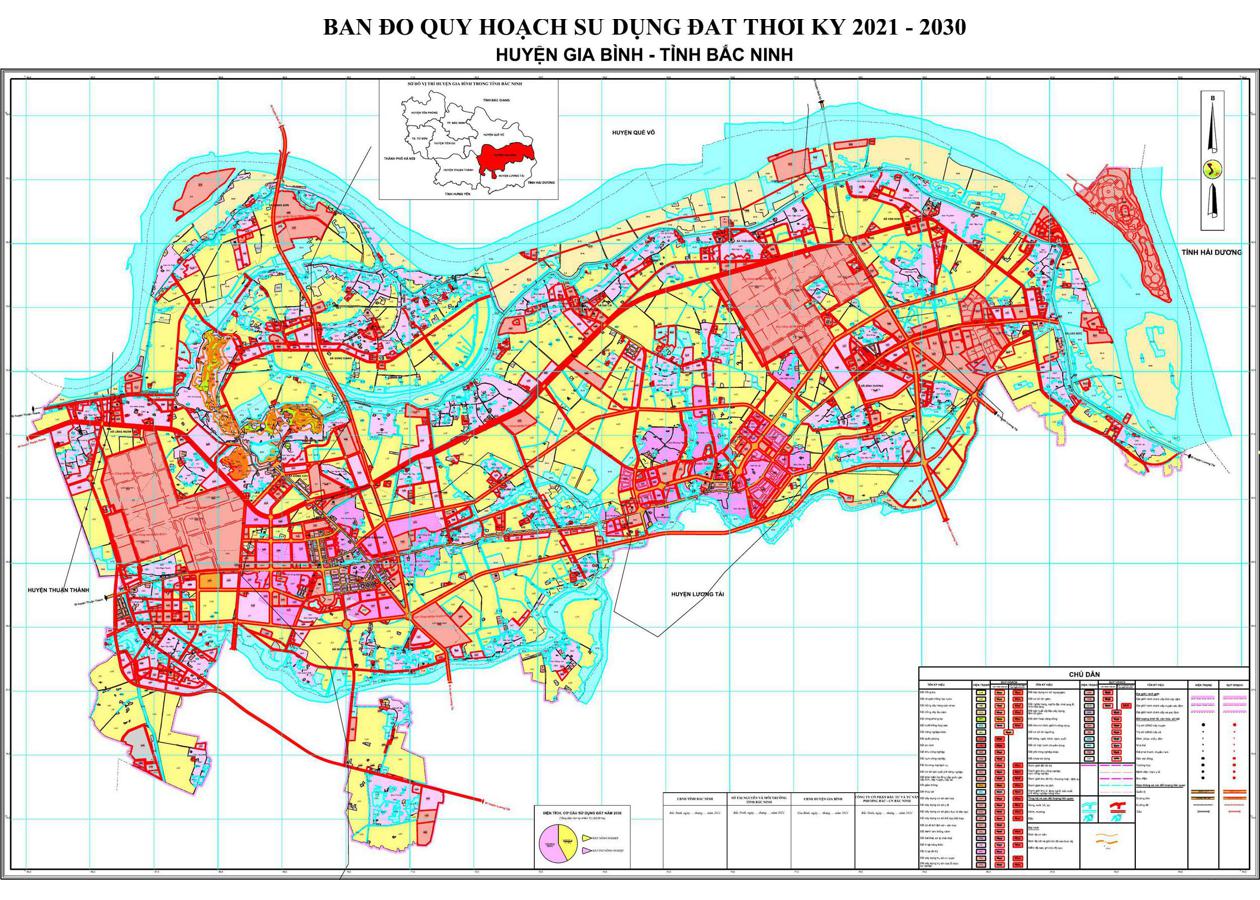 Bản đồ quy hoạch Huyện Gia Bình