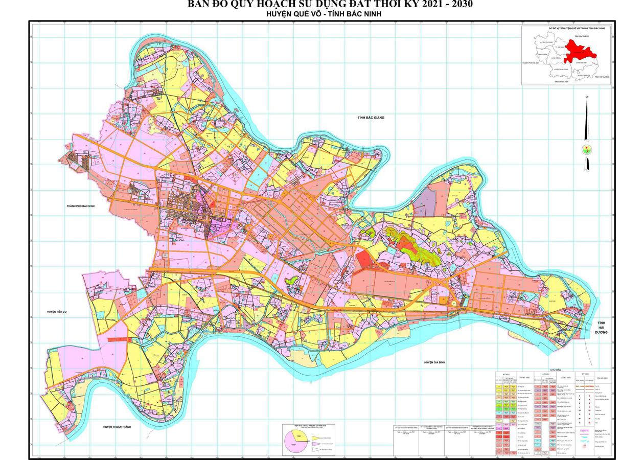 Bản đồ quy hoạch Huyện Quế Võ