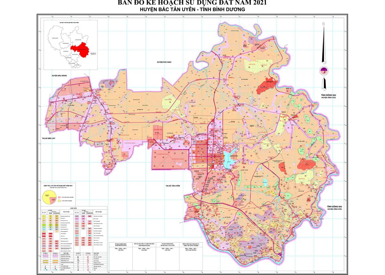 Bản đồ quy hoạch Huyện Bắc Tân Uyên