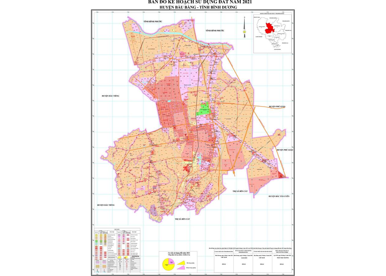 Bản đồ quy hoạch Huyện Bàu Bàng
