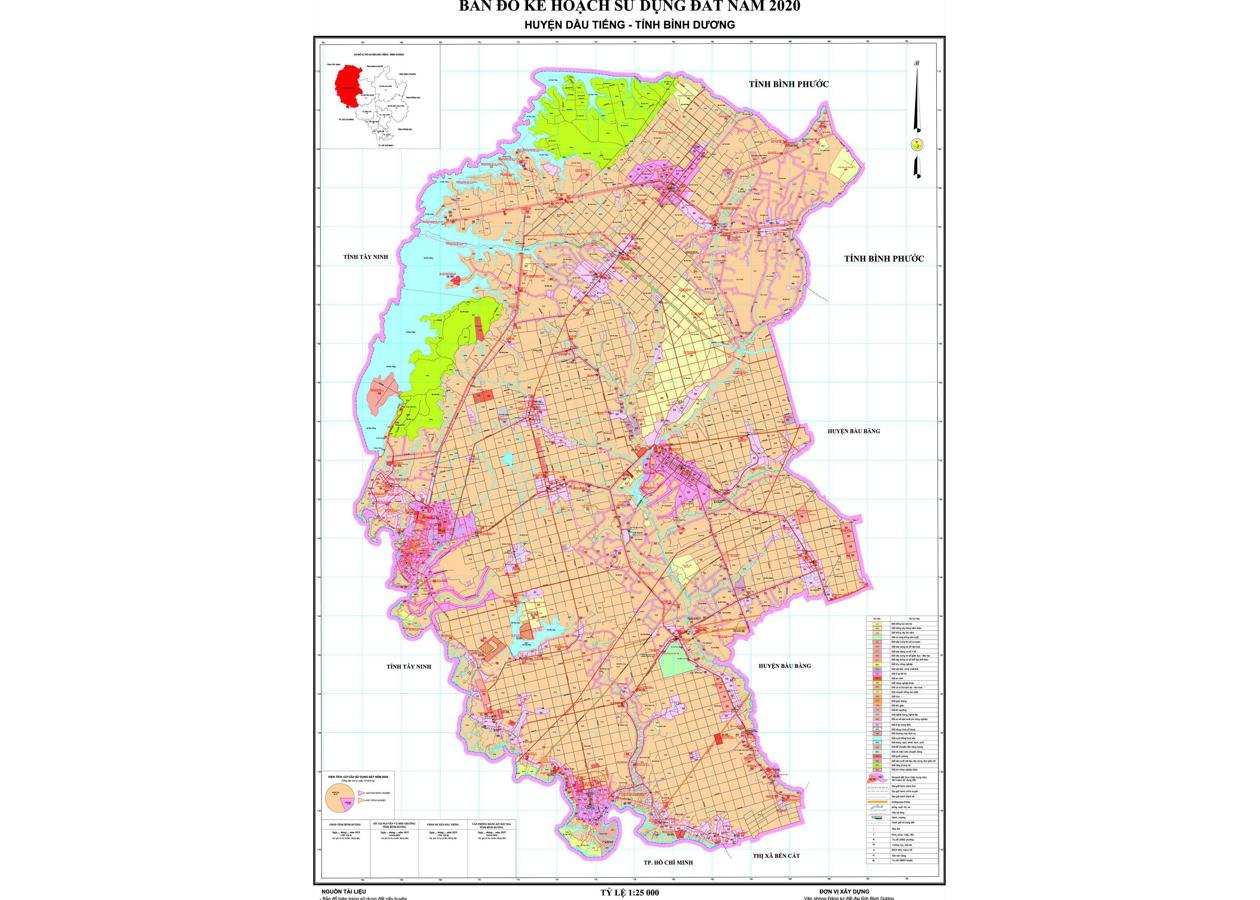 Bản đồ quy hoạch Huyện Dầu Tiếng