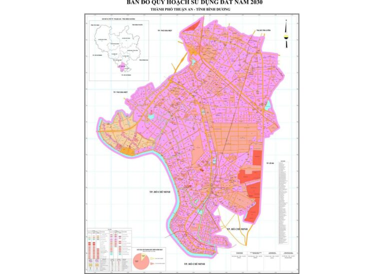 Tổng hợp thông tin và bản đồ quy hoạch Thị xã Thuận An