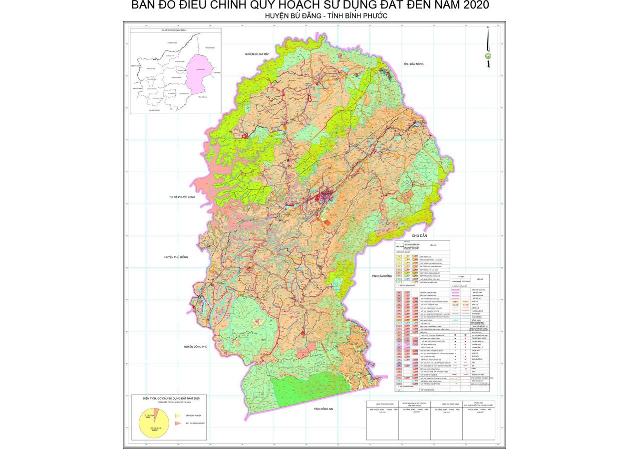 Bản đồ quy hoạch Huyện Bù Đăng