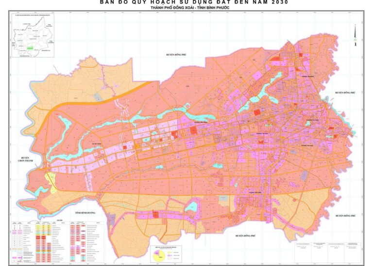 Tổng hợp thông tin và bản đồ quy hoạch Thành phố Đồng Xoài