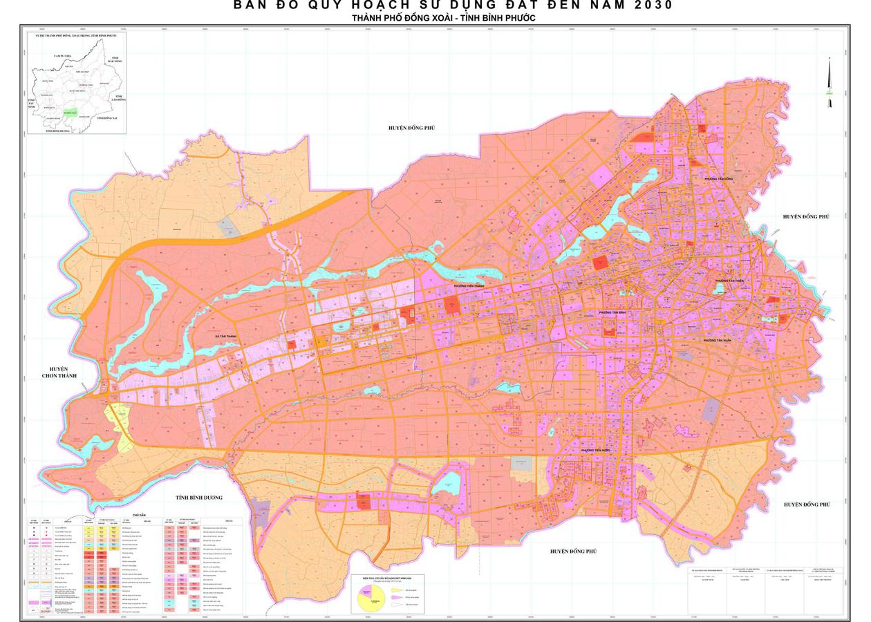 Bản đồ quy hoạch Thành phố Đồng Xoài