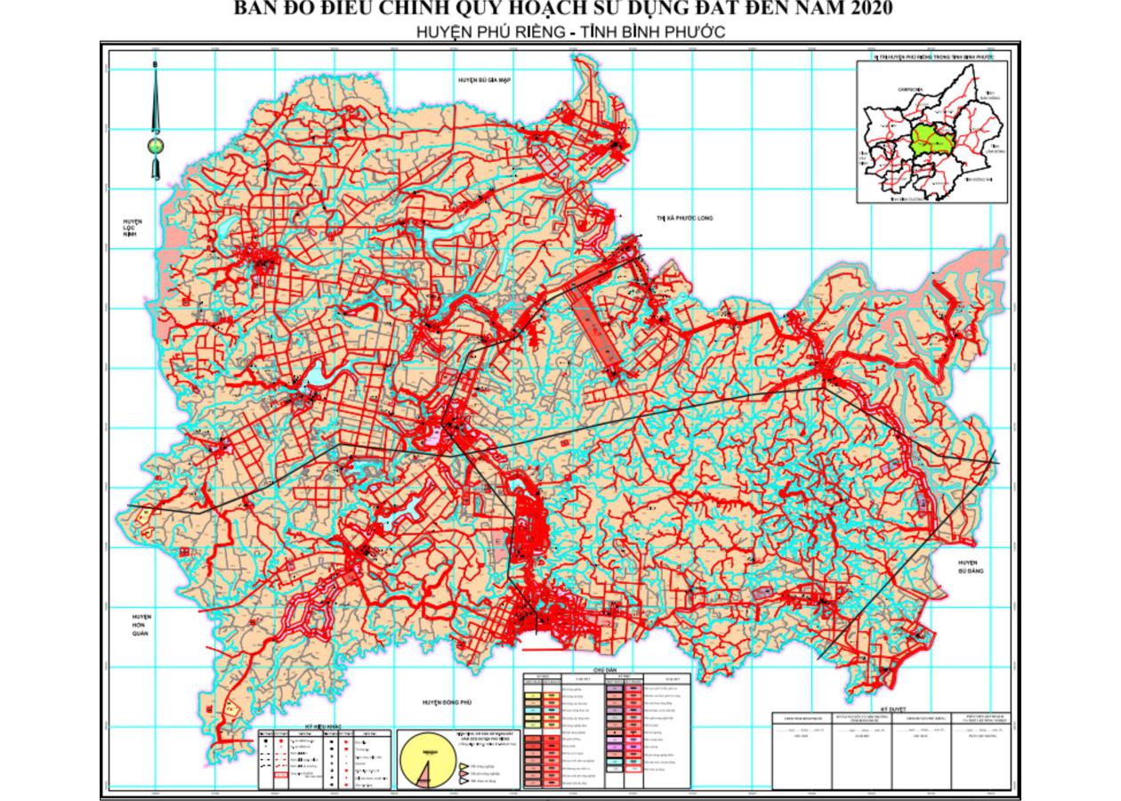 Bản đồ quy hoạch Huyện Phú Riềng