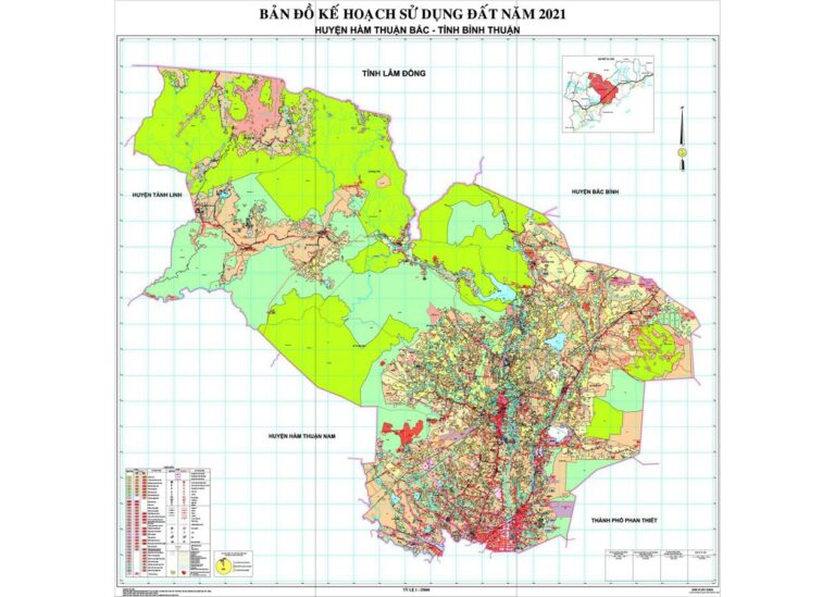 Tổng hợp thông tin và bản đồ quy hoạch Huyện Hàm Thuận Bắc