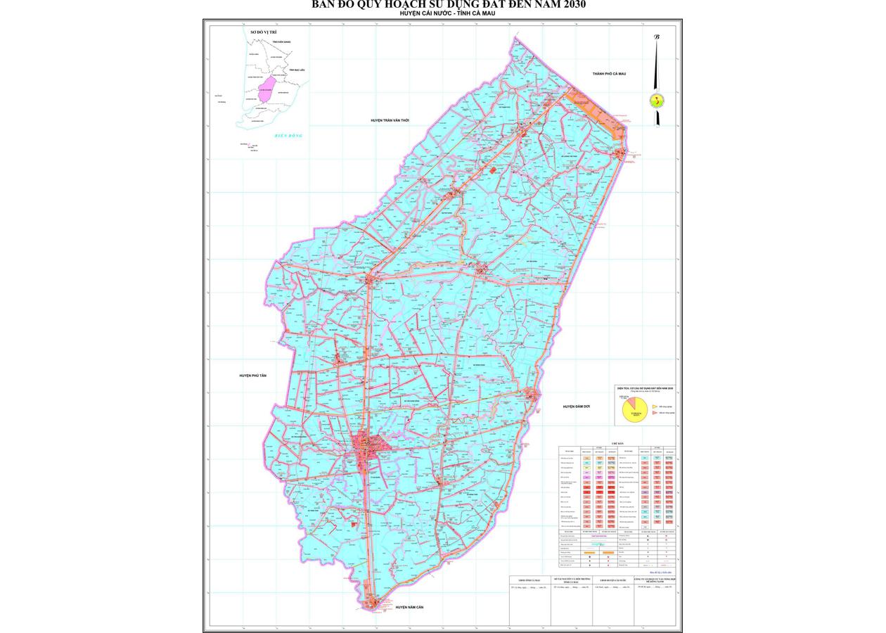 Bản đồ quy hoạch Huyện Cái Nước