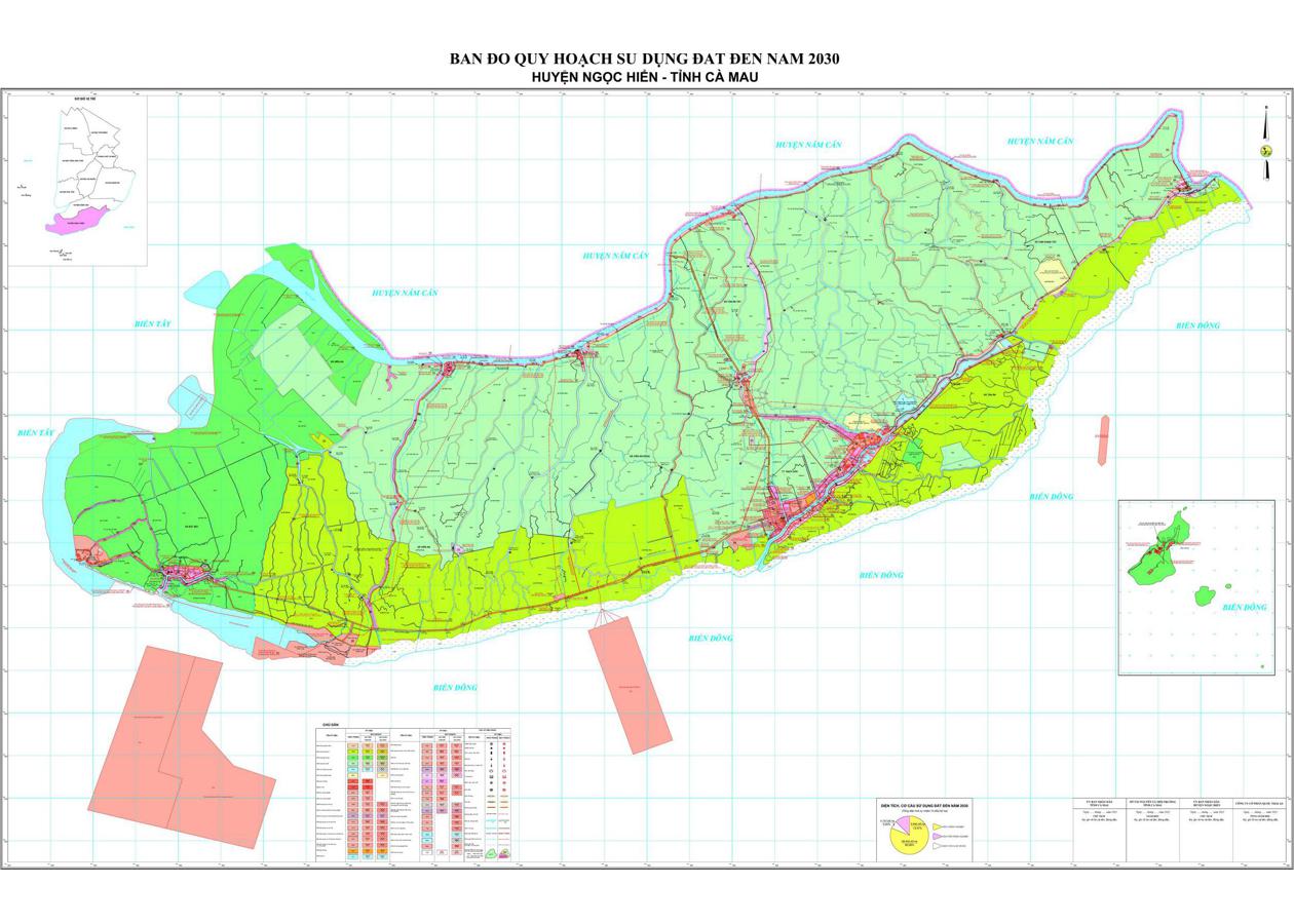 Bản đồ quy hoạch Huyện Ngọc Hiển