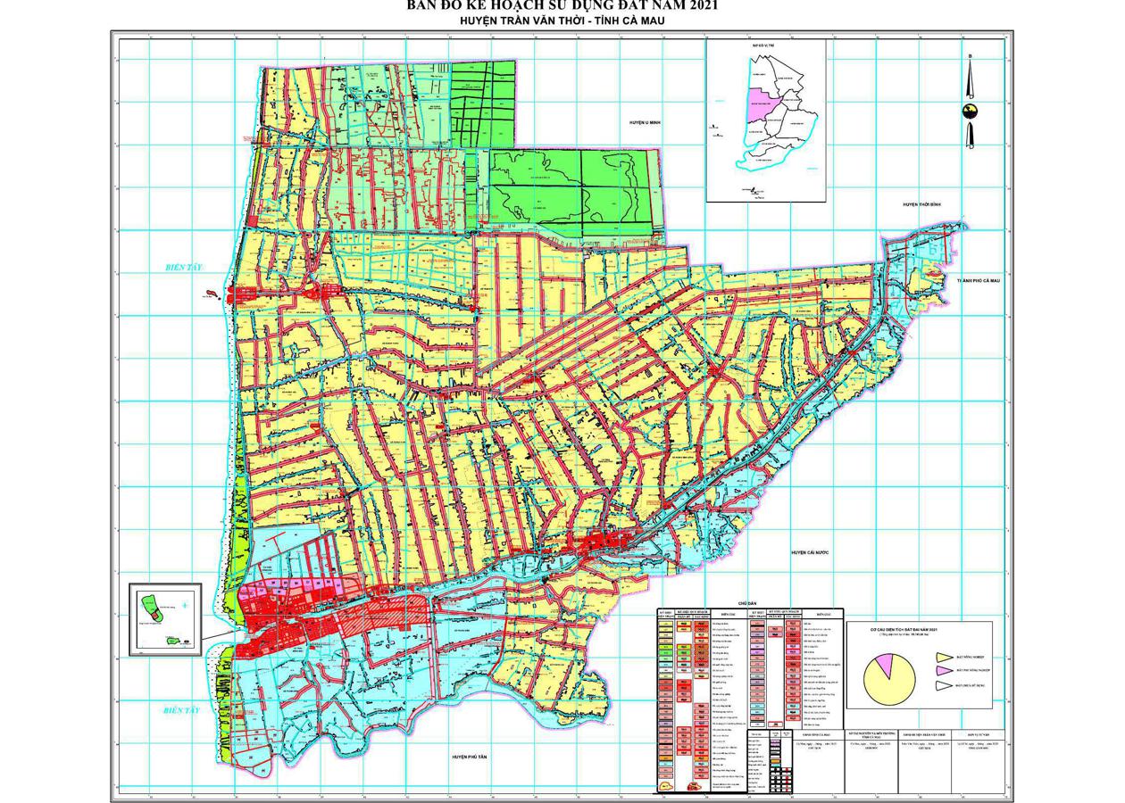 Bản đồ quy hoạch Huyện Trần Văn Thời