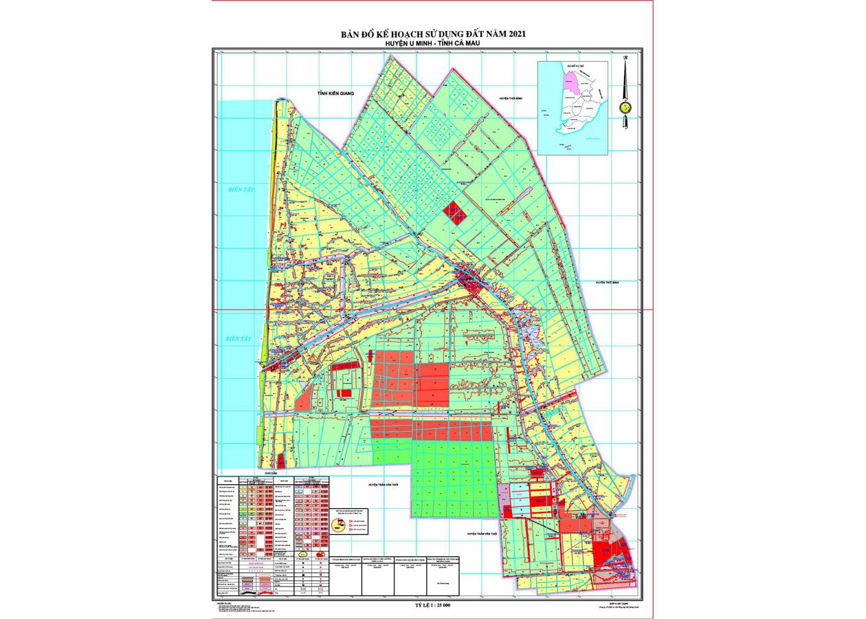 Bản đồ quy hoạch Huyện U Minh