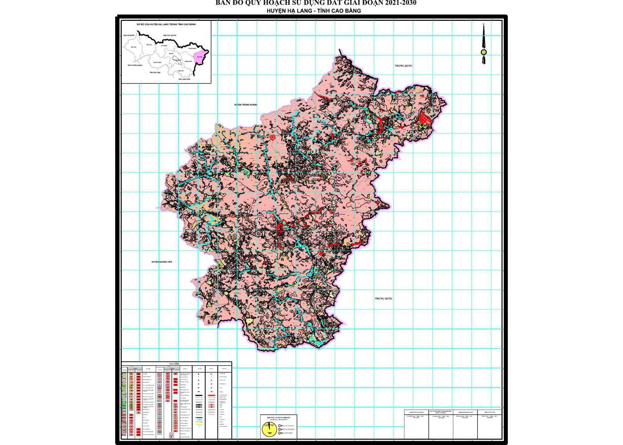 Bản đồ quy hoạch Huyện Hạ Lang