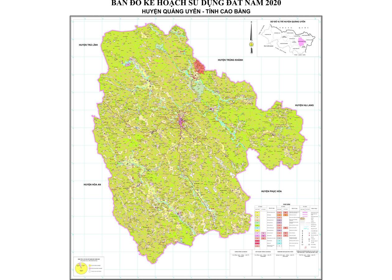 Bản đồ quy hoạch Huyện Quảng Uyên
