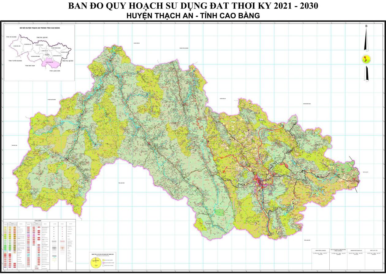 Bản đồ quy hoạch Huyện Thạch An