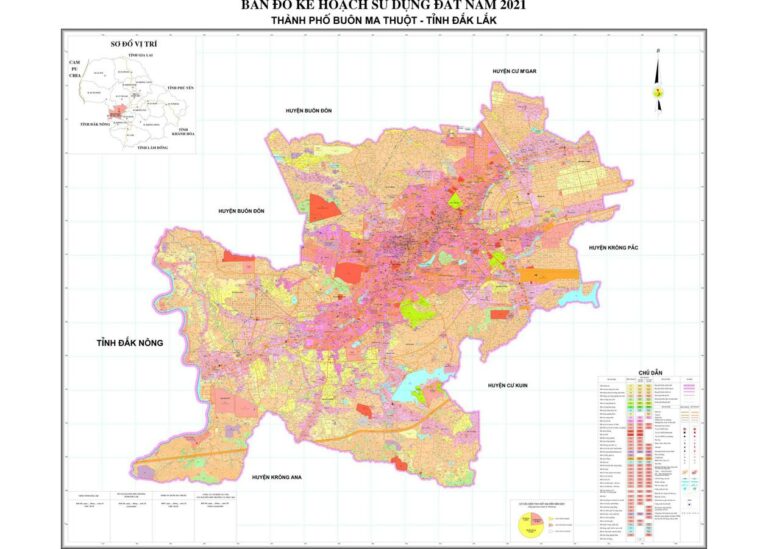 Tổng hợp thông tin và bản đồ quy hoạch Thành phố Buôn Ma Thuột