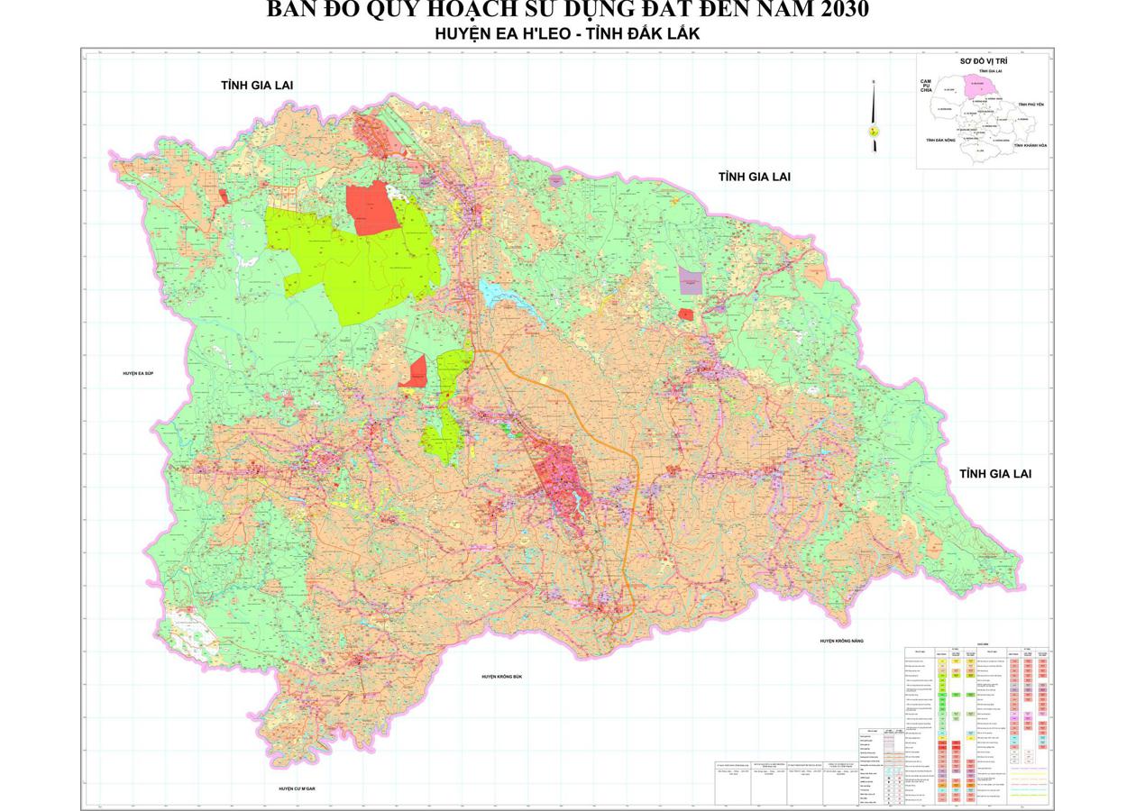 Bản đồ quy hoạch Huyện Ea H'leo