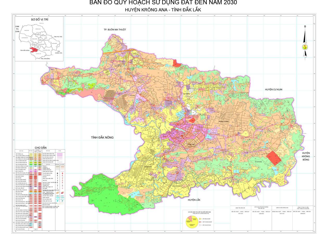 Bản đồ quy hoạch Huyện Krông Ana